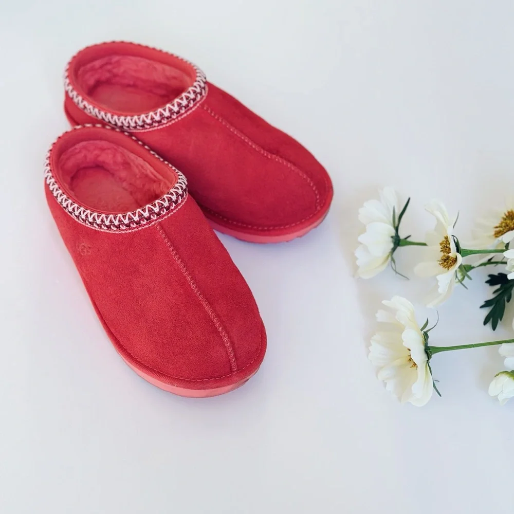 UGG Tasman II Suede Slippers Pink Bloom